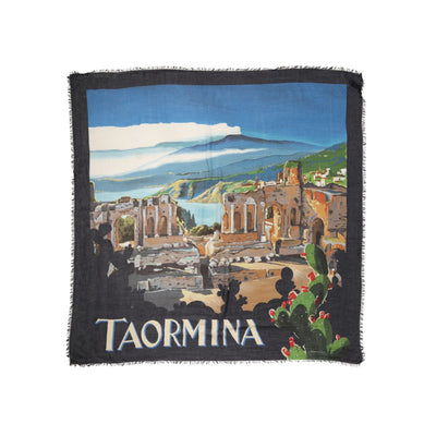 Dolce & Gabbana Multicolor Taormina Modal Shawl 130cm x 130cm Scarf