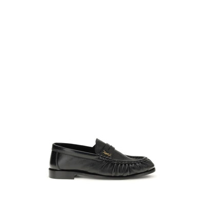 Saint Laurent Black Slip-On Loafers