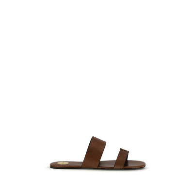 Saint Laurent Brown Flat Sandals