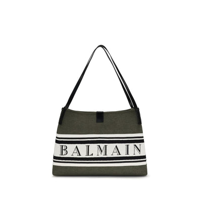 Balmain Geantă de Umăr Neagră din Bumbac