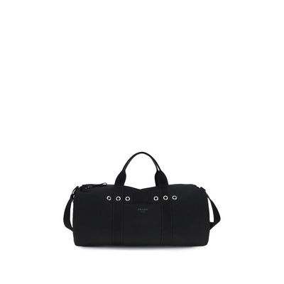 Geantă și accesorii de călătorie Prada din bumbac negru