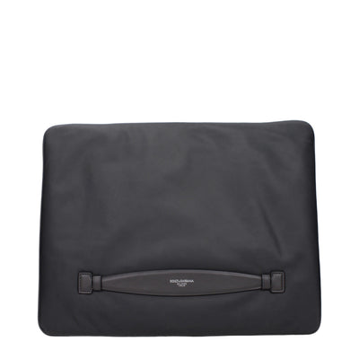 Geantă clutch Dolce & Gabbana gri din material textil