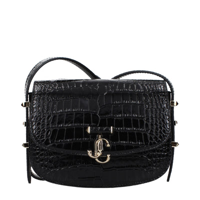 Geantă crossbody Jimmy Choo neagră din piele
