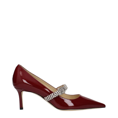 Pantofi cu toc înalt Jimmy Choo roșii din piele