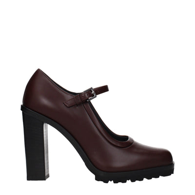 Pantofi cu toc înalt Max Mara maro din piele