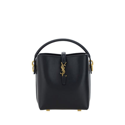 Saint Laurent Black Calf Leather Shoulder Bag