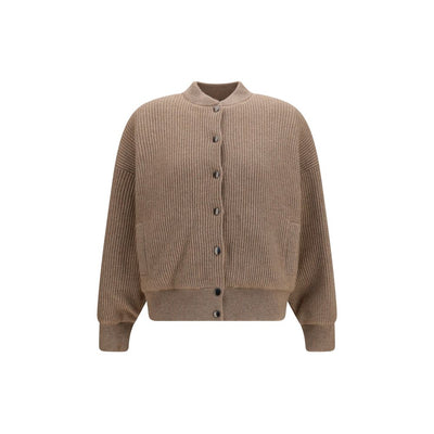 Brunello Cucinelli Bomber Bej din Caşmir