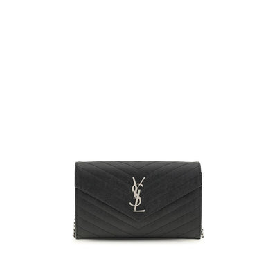 Saint Laurent Portofel Negru din Piele