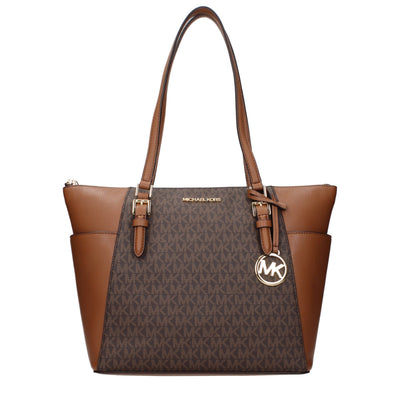 Geantă de umăr Michael Kors maro din piele