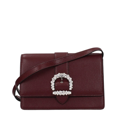 Geantă crossbody Jimmy Choo roșie din piele