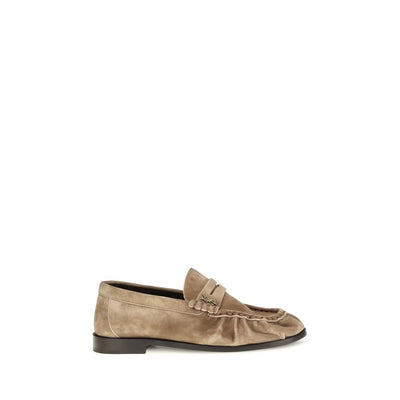 Saint Laurent Mocasini Bej din Piele de Vițel
