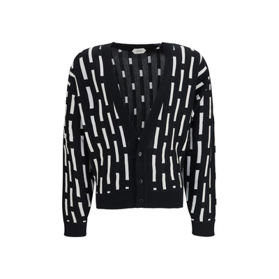 Versace Multicolor Wool Cardigan