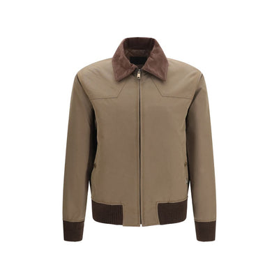 Prada Brown Cotton Full-Length Jacket