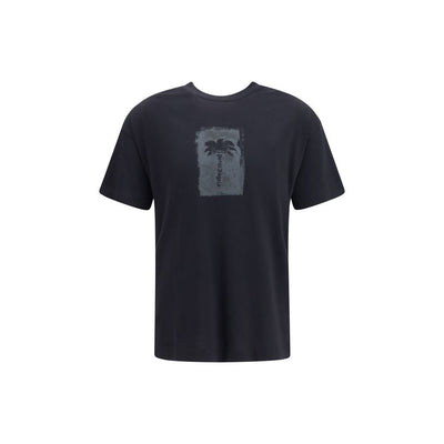 Palm Angels Black Cotton T-Shirt