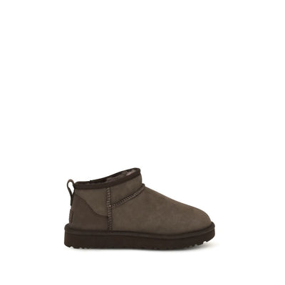 Ghete UGG din Piele Întoarsă Maro