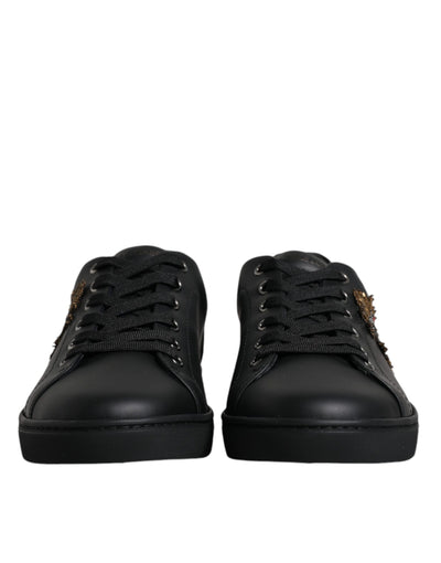 Dolce & Gabbana Black London Sacred Heart Sneakers