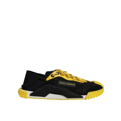Adidași joși Dolce & Gabbana NS1 negru și galben