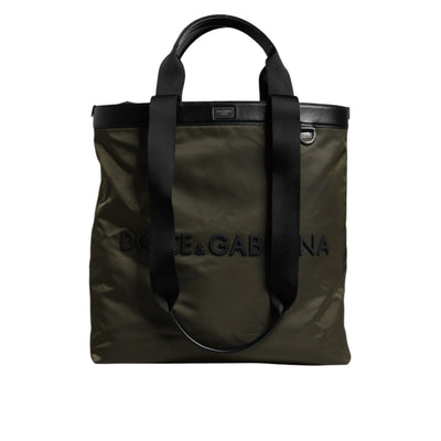 Geantă tote Dolce & Gabbana cu curea de umăr, verde militar