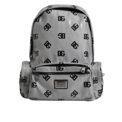 Dolce & Gabbana Grey Black DG Logo Backpack