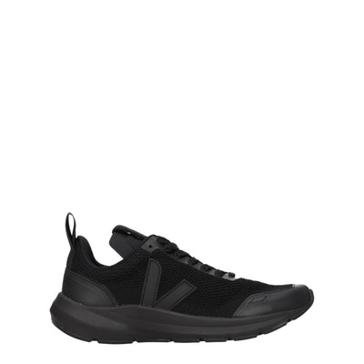 Adidași sport Veja negri din material textil