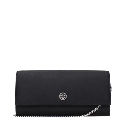 Tory Burch Clutch Neagră din Piele