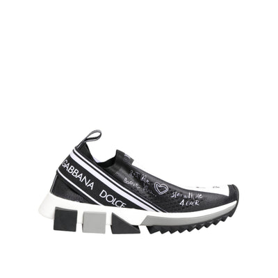 Pantofi Sport Dolce & Gabbana Sorrento Low Top Negru Alb