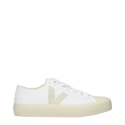 Adidași Veja albi, tip low-top, din pânză