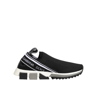 Dolce & Gabbana Black Slip On Sorrento Low Top Sneakers