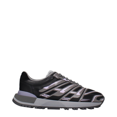 Maison Margiela Adidași sport din material textil negru