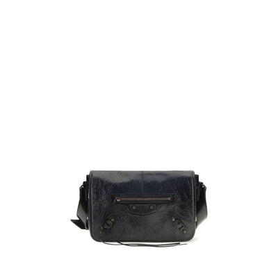 Balenciaga Black Leather Shoulder Bag