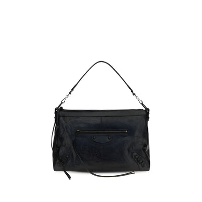 Balenciaga Black Lambskin Shoulder Bag