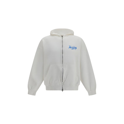Balenciaga White Cotton Sweatshirt