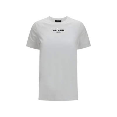 Balmain White Cotton T-Shirt