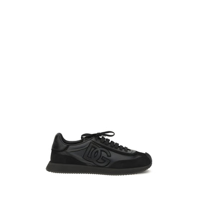 Adidași atletici negri Dolce & Gabbana