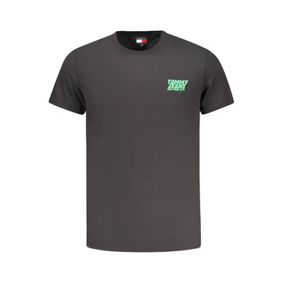 Tricou Tommy Hilfiger negru din bumbac