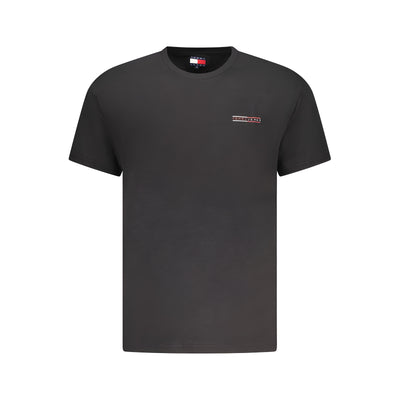 Tricou din bumbac negru Tommy Hilfiger