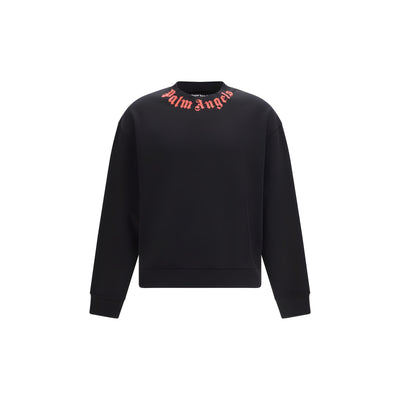 Palm Angels Black Cotton Sweatshirt