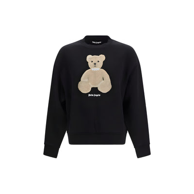 Palm Angels Black Cotton Sweatshirt