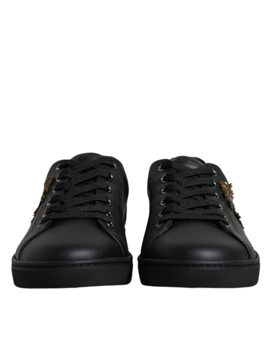 Dolce & Gabbana Black London Sacred Heart Sneakers