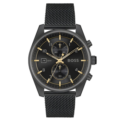 Ceas Hugo Boss Black, din oțel inoxidabil, elegant