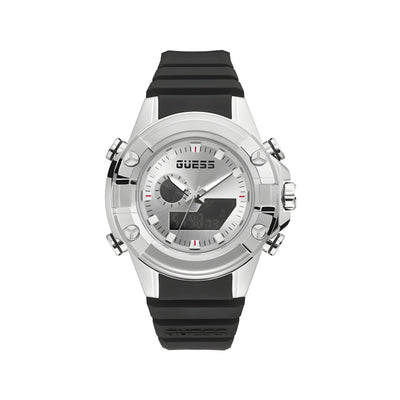 Ceas sport Guess din material sintetic negru