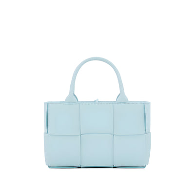 Bottega Veneta Blue Leather Tote Bag