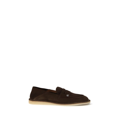Dolce & Gabbana Brown Slip-On Loafers