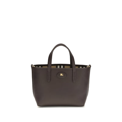 Geantă de umăr Burberry din piele de vițel bej