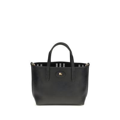 Geantă de umăr Burberry din piele neagră de vițel