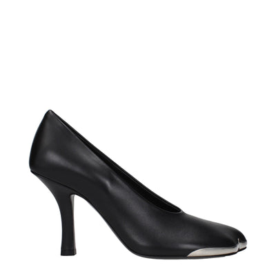 Pantofi tip stiletto din piele neagră Burberry