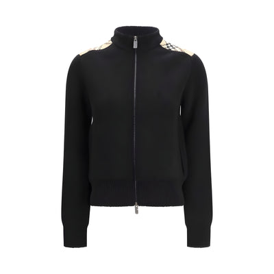 Burberry Black Wool Cardigan