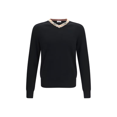 Pulover Burberry negru din lână