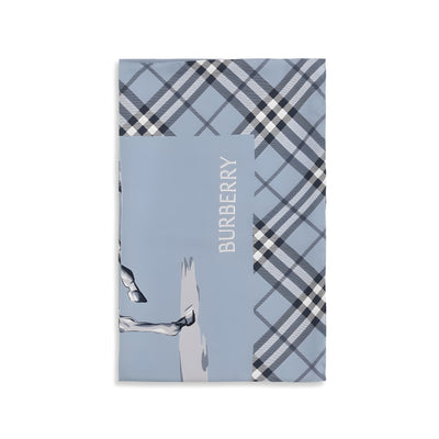 Eșarfă Burberry albastră din mătase
