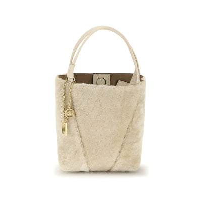 Chloé Beige Calf Leather Bos Taurus Shoulder Bag
